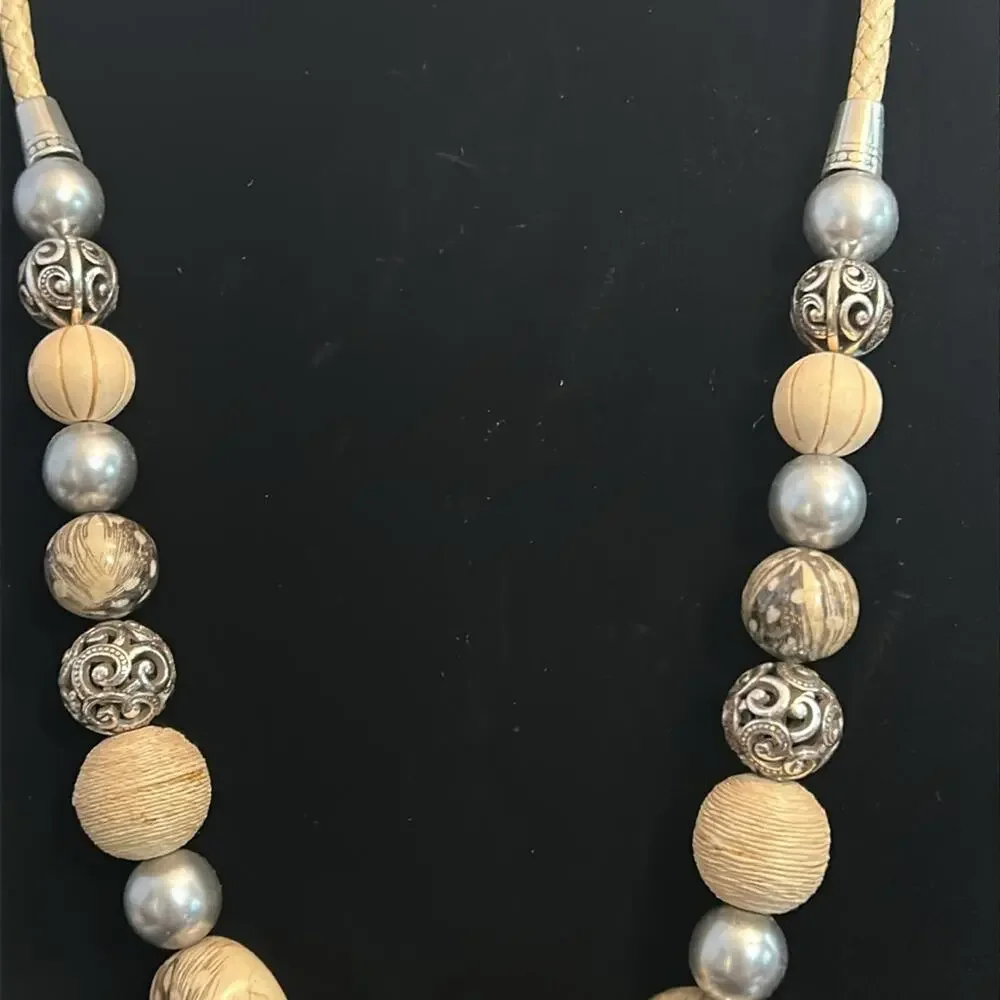 Brighton Natural Instinct Necklace #B78 Long BOHO beaded - Picture 4 of 10